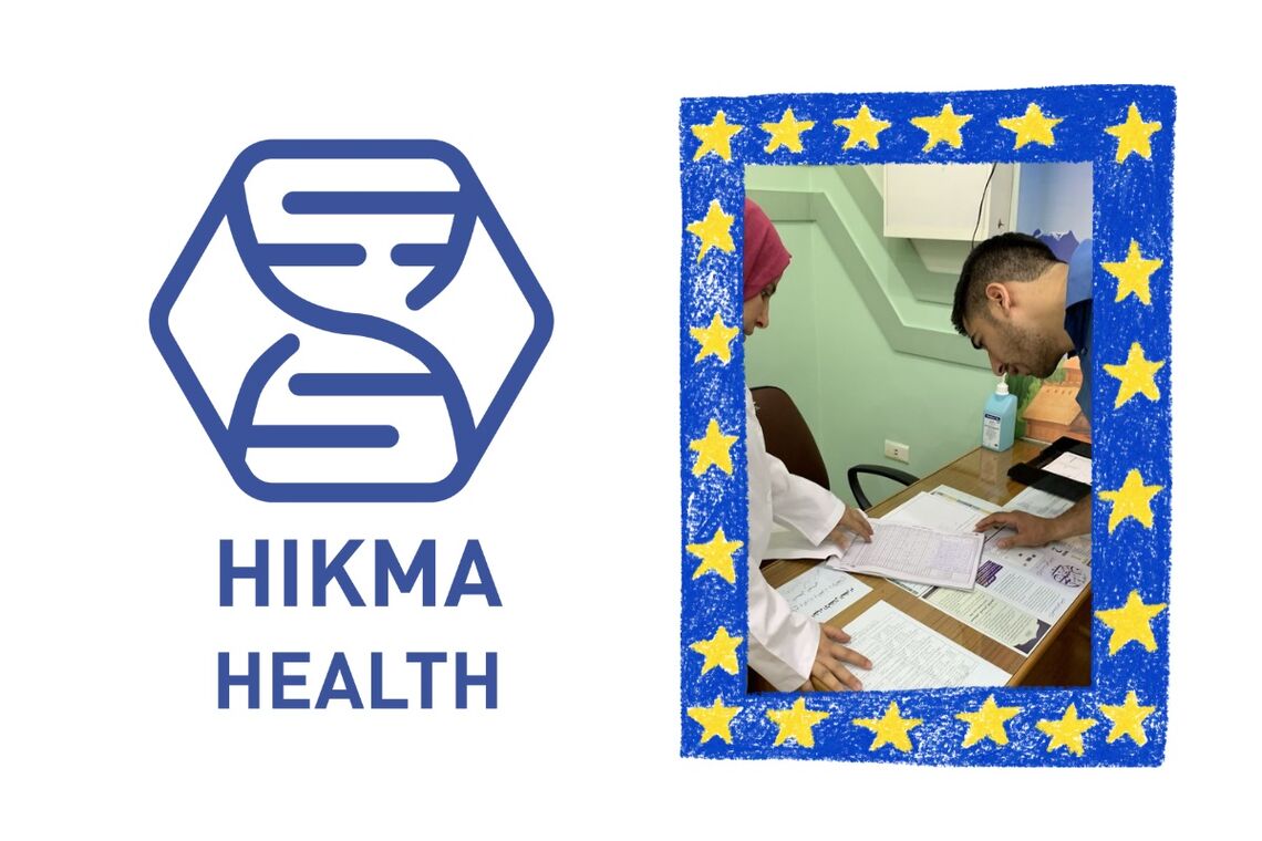 Hikma Health logo and photo